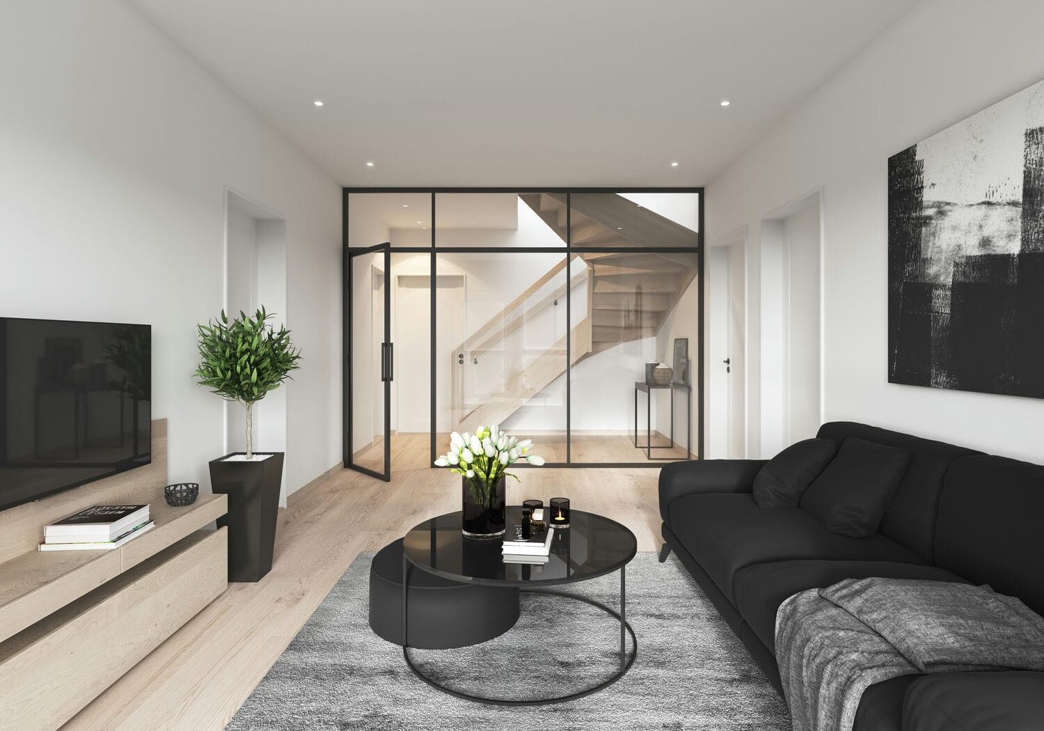 modern basement renovation